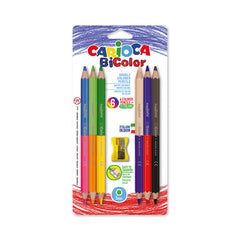 LAPIZ CARIOCA BI-COLOR MAXI BLISTER 6 COLORES SURTIDOS | 1 UNIDADES | (UNIVERSAL ESPAÑOLA S,A,)
