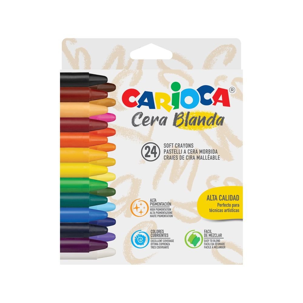 Cera Blanda Carioca 24 Colores Marca Universal Española S.A. Imagen principal del producto