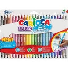 Rotulador Carioca Birello Doble Punta 24 Colores Surtidos