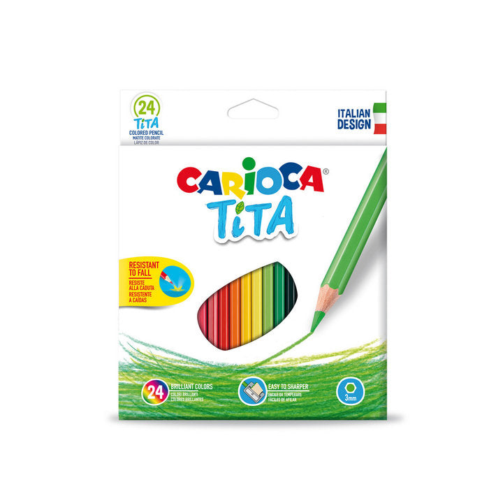 Estuche 24 Lapices de Colores Hexagonales Tita Imagen principal del producto