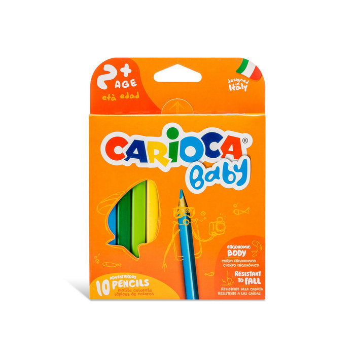 LAPIZ CARIOCA BABY 2+ CAJA 10 UDS | 1 UNIDADES | (UNIVERSAL ESPAÑOLA S,A,) Imagen principal del producto