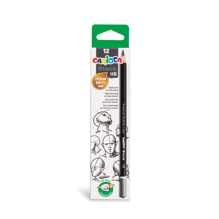 LAPIZ CARIOCA BLACK HB | 12 UNIDADES | (UNIVERSAL ESPAÑOLA S,A,)