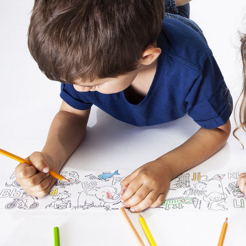 Carioca Create & Color Mini Coloring Roll ABC