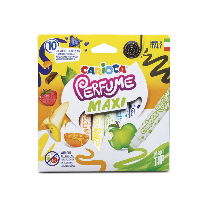 Estuche 10 Rotuladores Carioca Perfume Maxi Lavables