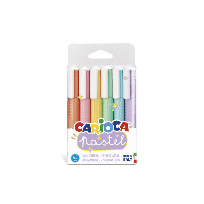 Marcador Carioca 6 Colores Pastel | Universal Española S,A, | Pack 1 Unidades Imagen principal del producto