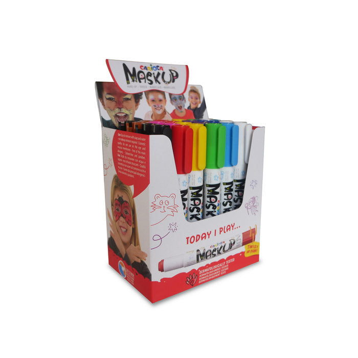 EXPOSITOR 24 BARRAS MAQUILLAJE MASK UP COLORES SURTIDOS | 24 UNIDADES | (UNIVERSAL ESPAÑOLA S,A,) Imagen principal del producto