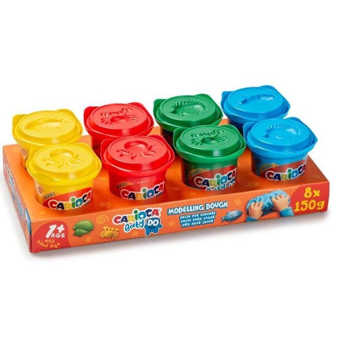 Pasta Carioca Baby Do 8 Colores Surtidos con Bandeja Universal Española