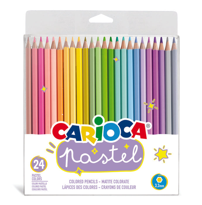 LAPIZ CARIOCA 24 COLORES PASTEL | 1 UNIDADES | (UNIVERSAL ESPAÑOLA S,A,)