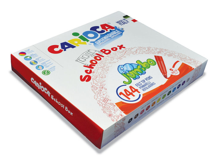 Rotulador Carioca Jumbo Schoolbox 144 Unidades | Universal Española S,A, | Pack 1 Unidades Imagen principal del producto