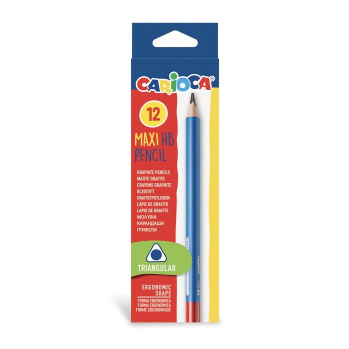 LAPIZ CARIOCA MAXI TRIANGULAR HB | 12 UNIDADES | (UNIVERSAL ESPAÑOLA S,A,)