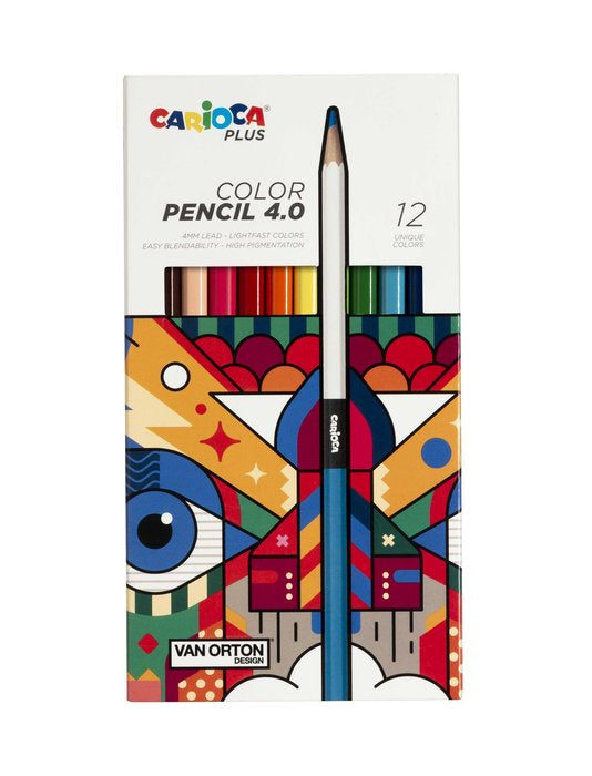 Lápiz Carioca Plus 4,0 12 Colores Surtidos Marca Universal Española Imagen principal del producto
