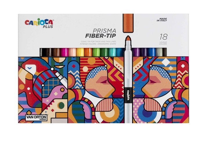 Rotulador Carioca Plus Prisma 18 Colores Surtidos | Universal Española S,A, | Pack 1 Unidades Imagen principal del producto