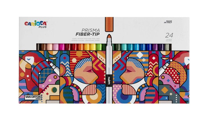 Rotulador Carioca Plus Prisma 24 Colores Surtidos | Universal Española S,A, | Pack 1 Unidades Imagen principal del producto