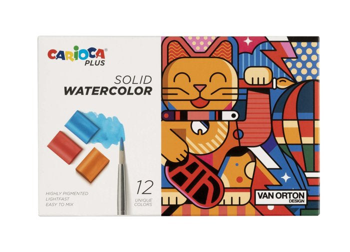 ACUARELA CARIOCA PLUS 12 COLORES SURTIDOS | 1 UNIDADES | (UNIVERSAL ESPAÑOLA S,A,) Imagen principal del producto