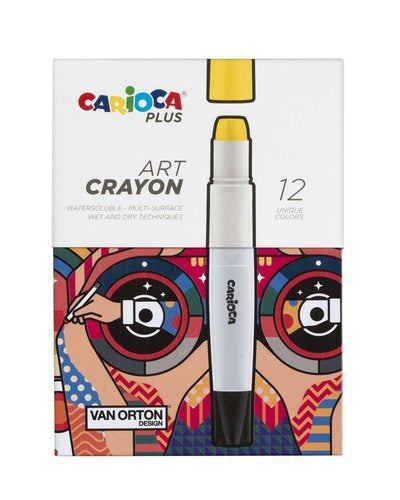 CERA CARIOCA PLUS ART CRAYON 12 COLORES SURTIDOS | 1 UNIDADES | (UNIVERSAL ESPAÑOLA S,A,)