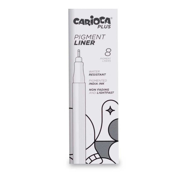 Rotulador Calibrado Carioca Plus 0,2 Mm Negro | Universal Española S,A, | Pack 8 Unidades