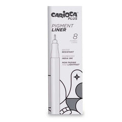 Rotulador Calibrado Carioca Plus 0,2 Mm Negro | Universal Española S,A, | Pack 8 Unidades