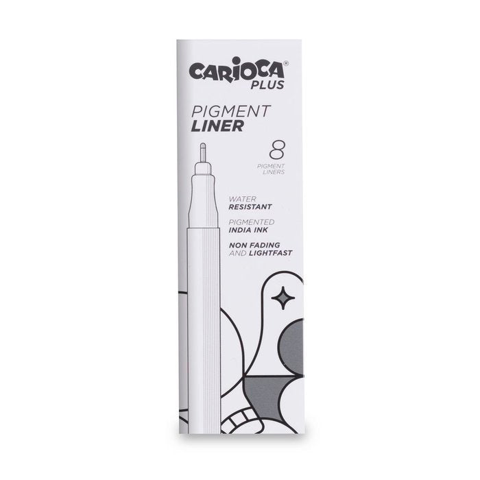 Rotulador Calibrado Carioca Plus 0,6 Mm Negro | Universal Española S,A, | Pack 8 Unidades