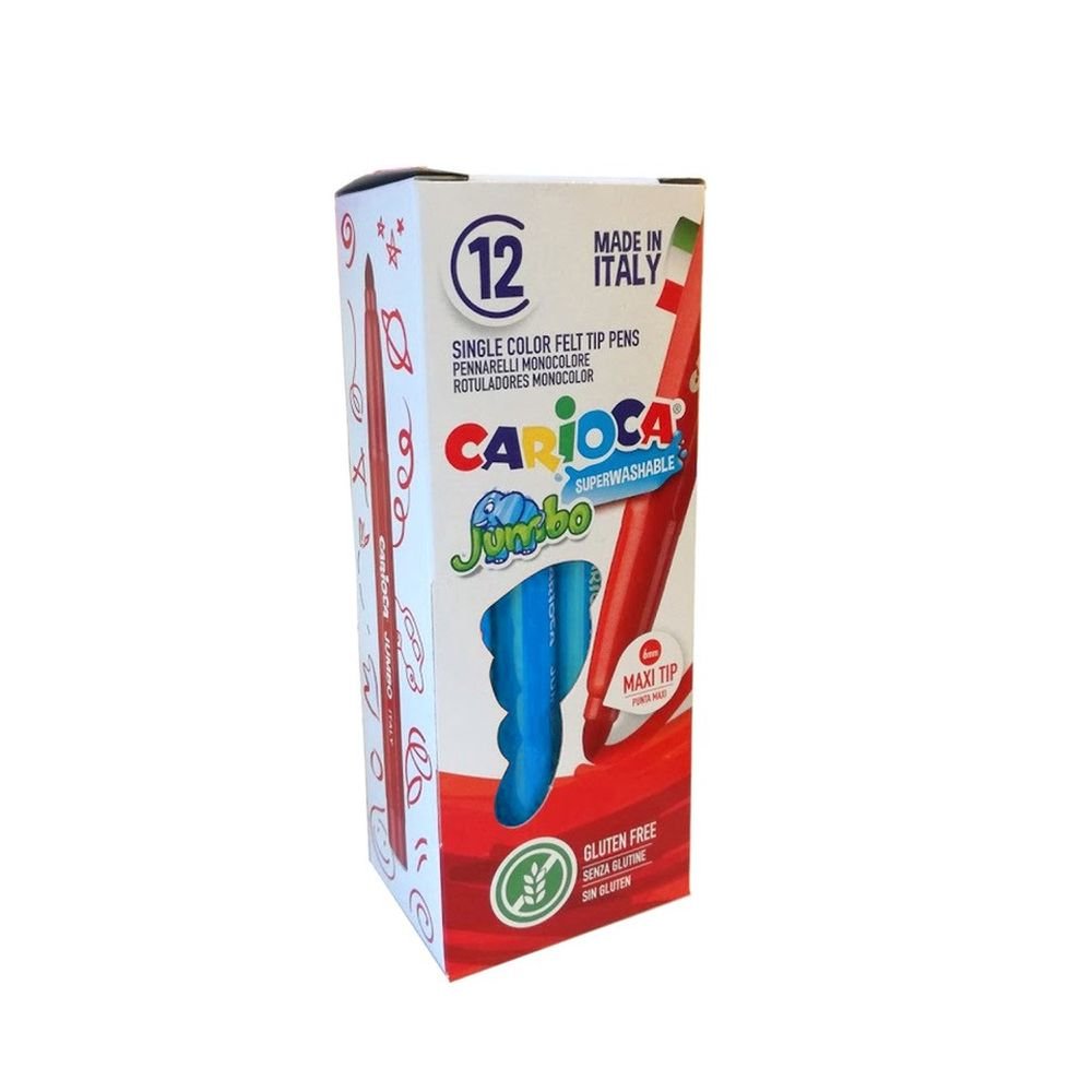 Rotulador Carioca Jumbo Azul Claro | Universal Española S,A, | Pack 12 Unidades Imagen principal del producto