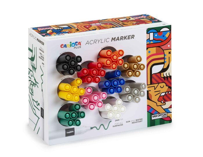 Expositor 60 Rotulador Carioca Plus Acrilicos 10 Colores | Universal Española S,A, | Pack 60 Unidades Imagen principal del producto