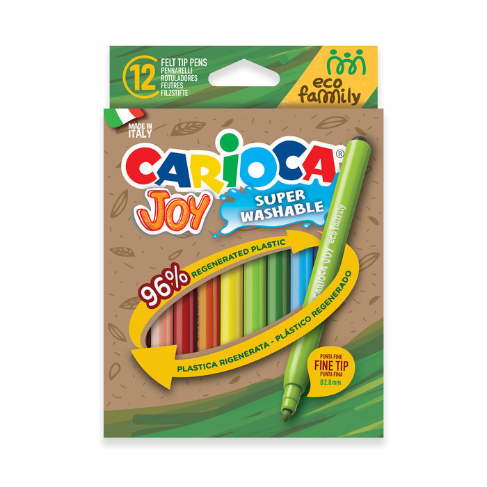 Rotulador Carioca Eco Family Joy 12 Colores Surtido Universal Española Imagen principal del producto