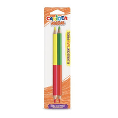 LAPIZ CARIOCA MAXI BICOLOR NEON 4 COLORES SURTIDOS | 12 UNIDADES | (UNIVERSAL ESPAÑOLA S,A,)