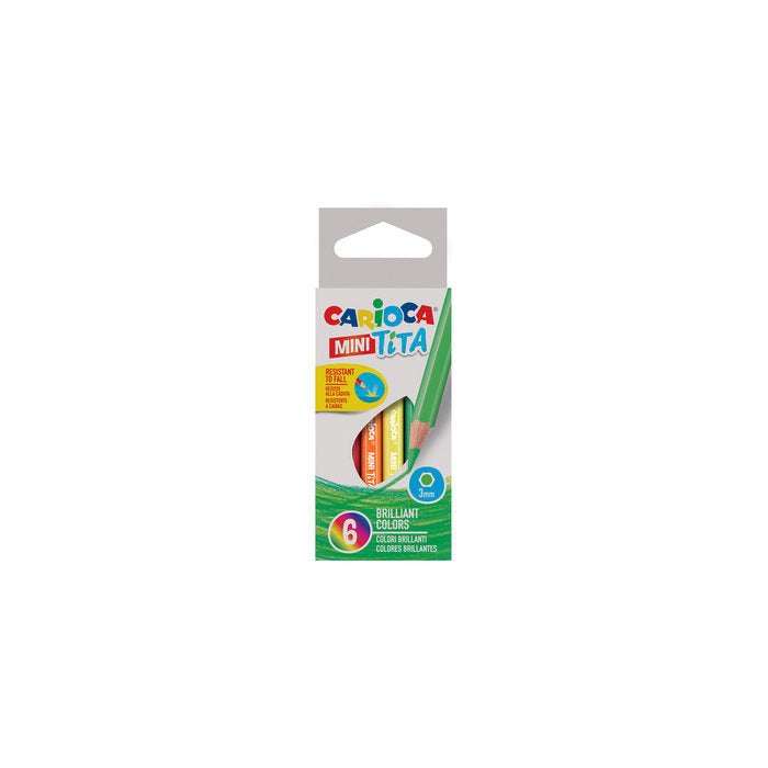 LAPIZ CARIOCA MINI TITA 6 COLORES SURTIDOS | 48 UNIDADES | (UNIVERSAL ESPAÑOLA S,A,) Imagen principal del producto
