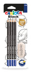 LAPIZ GRAFITO CARIOCA HB BLISTER 4 UDS + GOMA | 12 UNIDADES | (UNIVERSAL ESPAÑOLA S,A,)