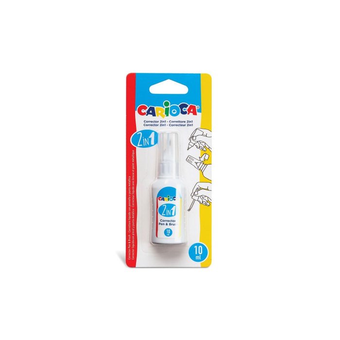 BLISTER CORRECTOR CARIOCA 2EN1 BOLIGRAFO&PINCEL | 12 UNIDADES | (UNIVERSAL ESPAÑOLA S,A,) Imagen principal del producto