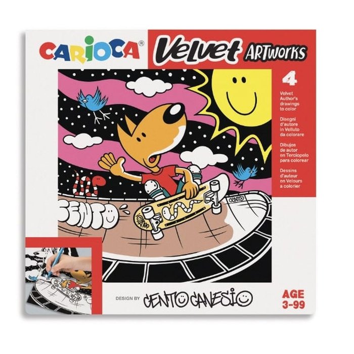 Lámina Dibujo Carioca Velvet Cento Sport 4 Unidades Universal Española Imagen principal del producto
