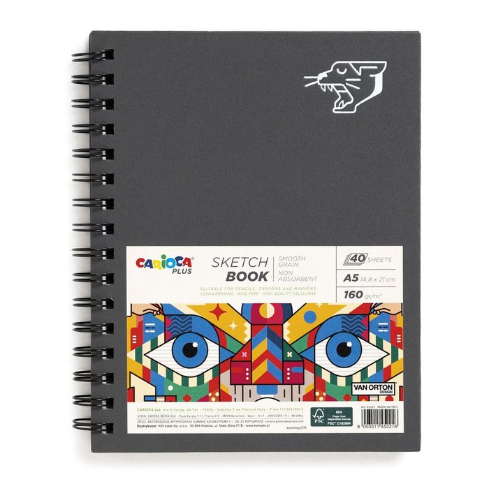 Bloc Espiral Estándar Liso 90g | Universal Española S,A, | Cartón | Formato Estándar | Pack 6 Unidades