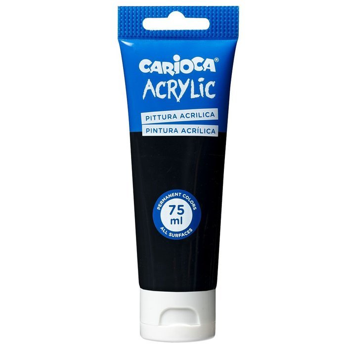Tubo de Pintura Acrílica Negro 75 ml Universal Española Imagen principal del producto
