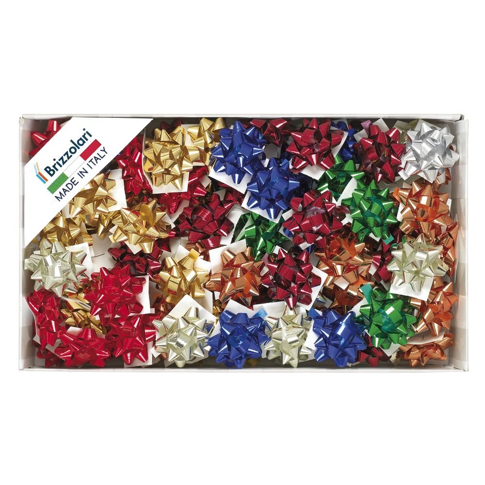 Caja 100 Cocas Cinta Brillo 35 mm Colores Metalizados Brizzolari Imagen principal del producto