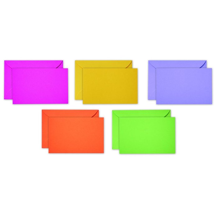 CAJA 100 TARJETAS Y SOBRES COLORES SURTIDOS 7,5X11 ISCHIA | SADOCH | 1 UNIDAD | 8004999083169