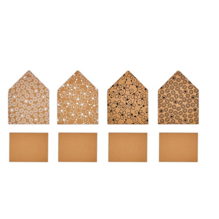 Sobres Kraft Diseños Surtidos con Sobre 100U 7.5x5.5 cm SADOCH Imagen principal del producto