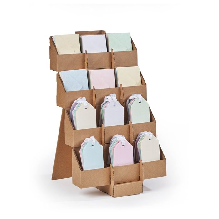 EXPOSITOR CON 180 TARJETAS+ SOBRES TONOS PASTELES | SADOCH | ENVASE 180 UDS. UNIDAD | 8004999718009