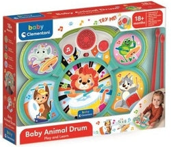 Juego educativo Baby Animal Drum Clementoni para niños