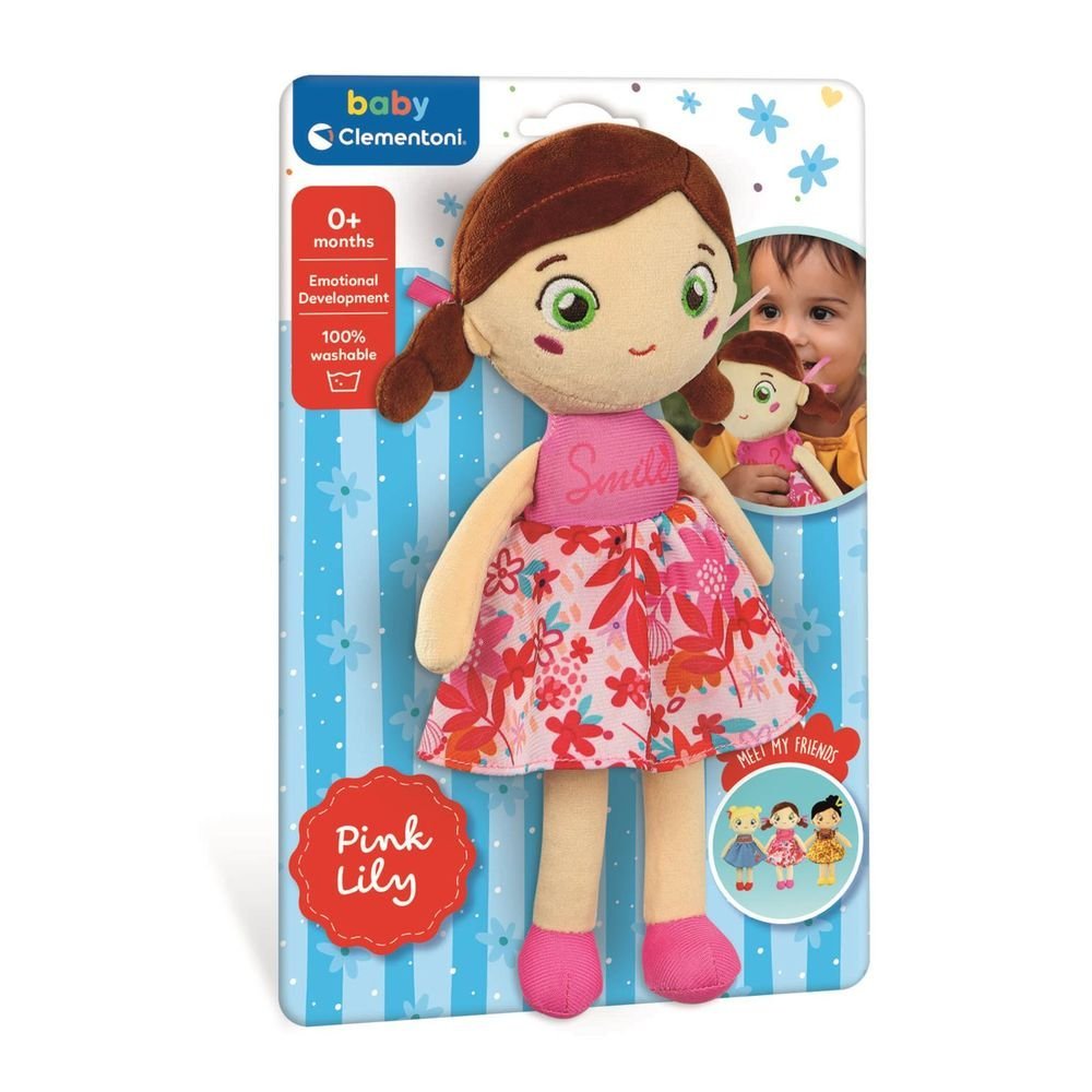 Muñeca Clementoni Plush Doll Pink Lily