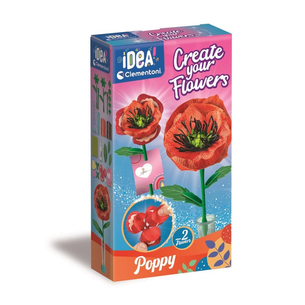Juego Clementoni Crea Tus Flores Amapola Imagen principal del producto