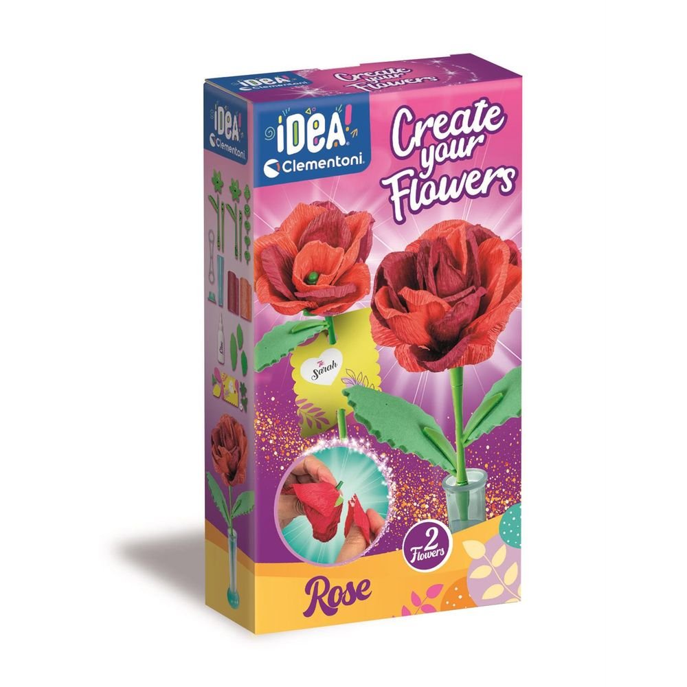 Juego Clementoni Crea Tus Flores Rosa