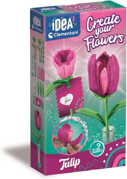 Juego educativo Create Your Flowers Tulipan CLEMENTONI para niños