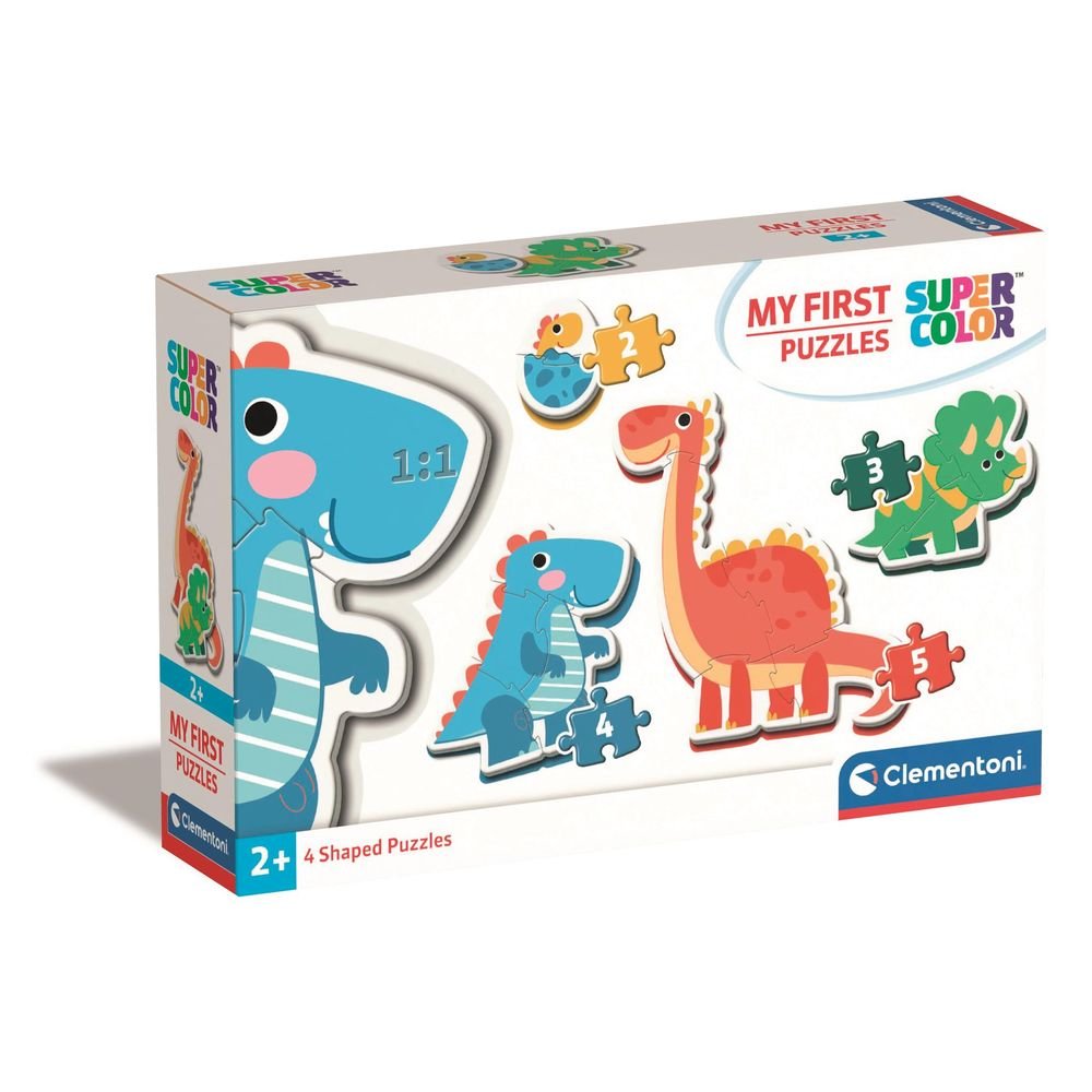 Mi Primer Puzle 3 6 9 12 Noli Dinosaurs Clementoni Puzzles Imagen principal del producto