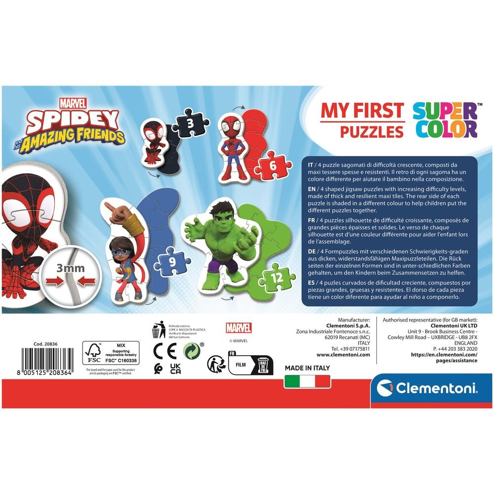 Puzzle Mi Primer Puzle Spidey Marvel Clementoni