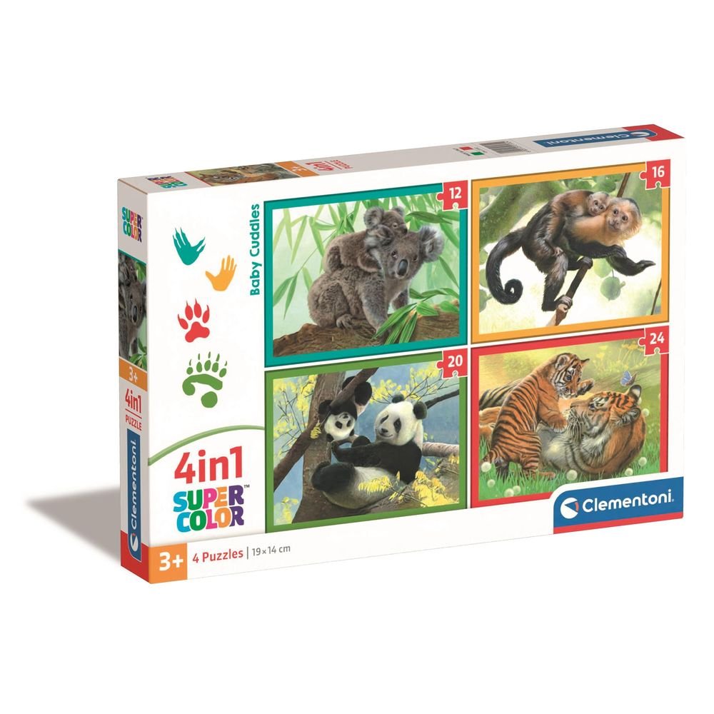 Puzle 4in1 Noli Baby Cuddles 4 Clementoni Puzzles Imagen principal del producto