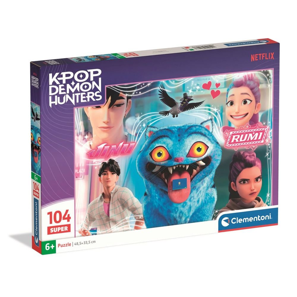 Puzle 104 Super Netflix K-pop Demon Hunters 3 Clementoni Puzzles Imagen principal del producto