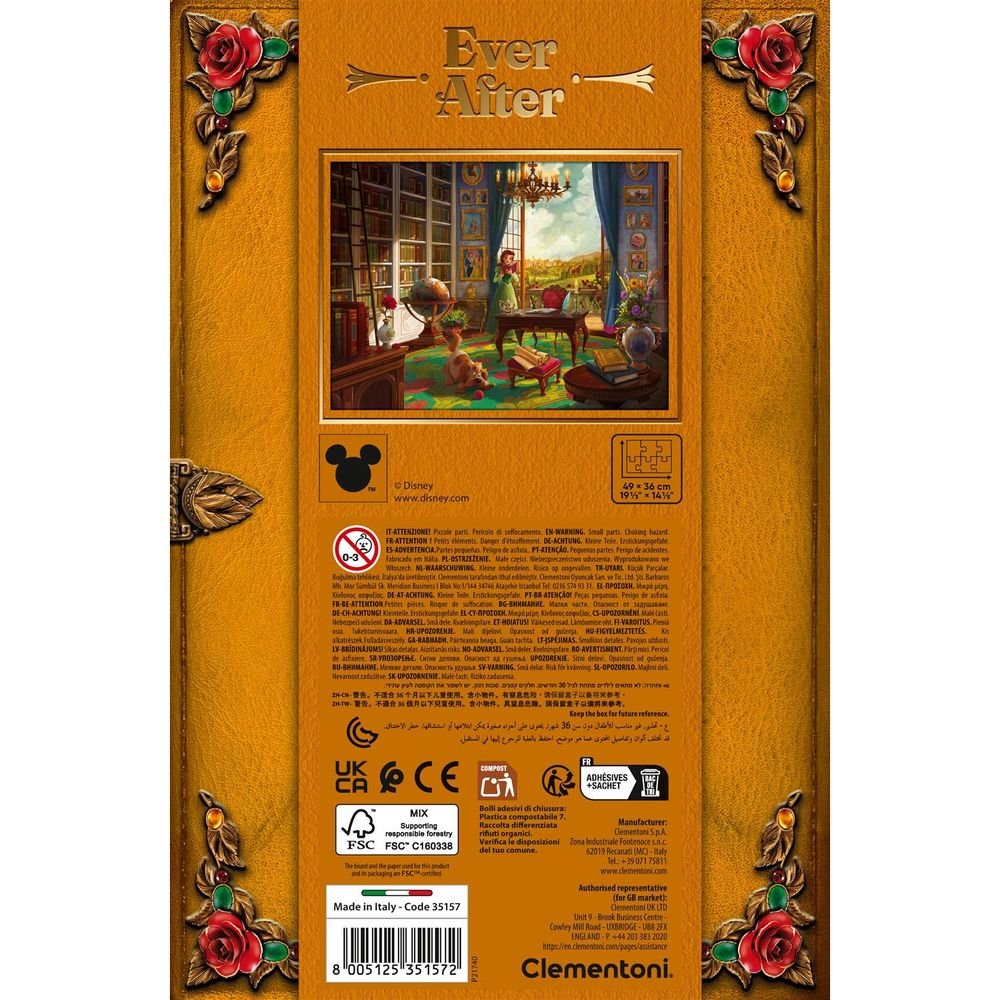 Puzzle 500 piezas Princess Collection Bella Clementoni