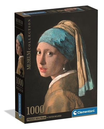 Puzle 1000 Museum Vermeer La Chica de la Perla CLEMENTONI PUZZLES Imagen principal del producto