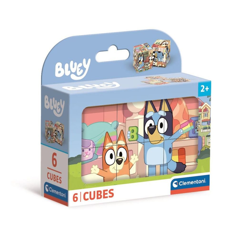 Puzle Cubos 6 Uds Bluey CLEMENTONI PUZZLES Imagen principal del producto