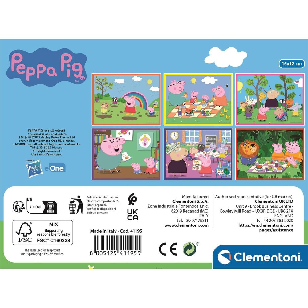 Puzle Cubos 12 Uds Peppa Pig - Clementoni