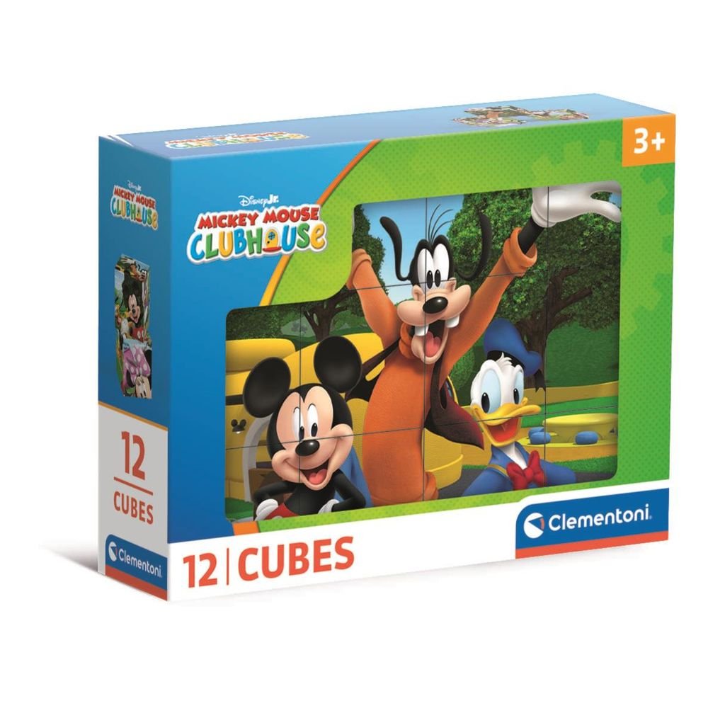 Puzle Cubos Mickey Mouse Club House CLEMENTONI PUZZLES Pack 12 Imagen principal del producto